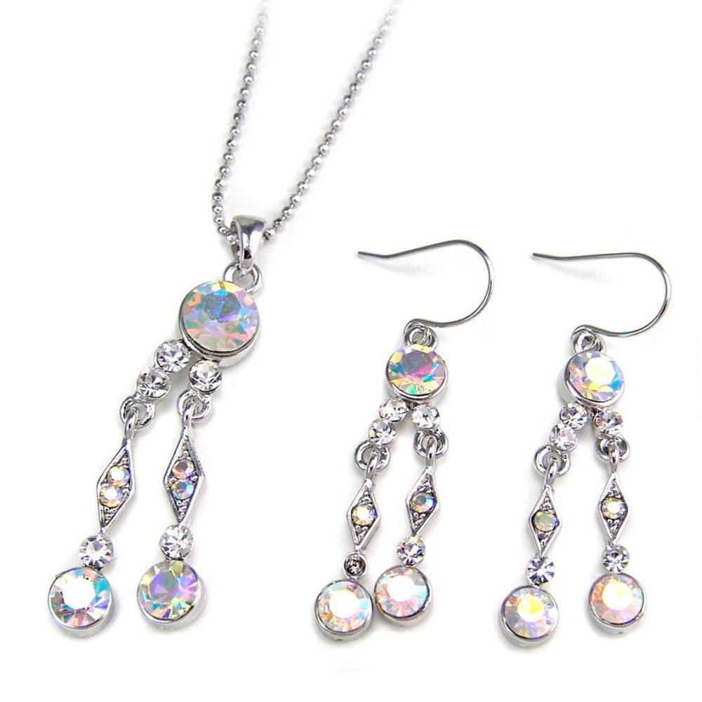 Drop Down Necklace Set